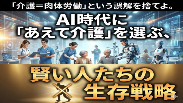 「介護＝肉体労働」という誤解を捨てよ。AI時代に「あえて介護」を選ぶ、賢い人たちの生存戦略 解説